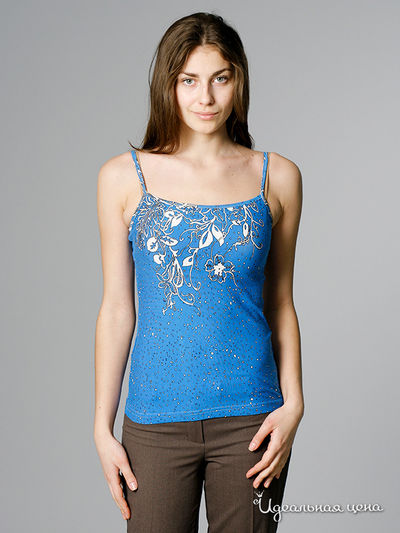 Топ CARIBA, цвет цвет голубой