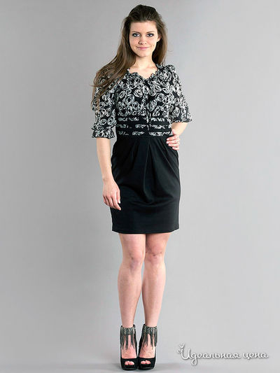 Платье Kristina, цвет цвет черный / белый