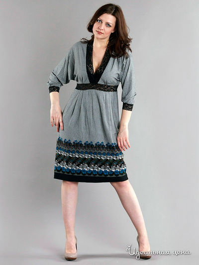 Платье Kristina, цвет цвет серый / мультиколор