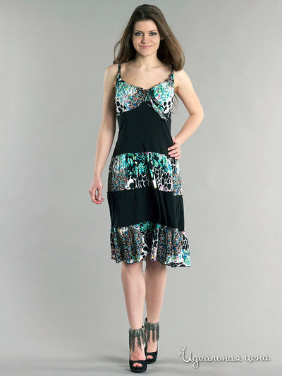 Сарафан Kristina, цвет цвет черный / мультиколор