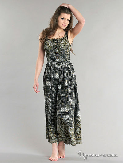 Сарафан Kristina, цвет цвет мультиколор / зеленый