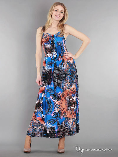 Сарафан Kristina, цвет цвет синий / мультиколор