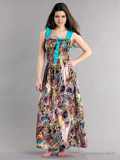 Сарафан Kristina, цвет цвет голубой / мультиколор