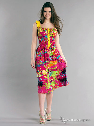 Сарафан Kristina, цвет цвет желтый / мультиколор