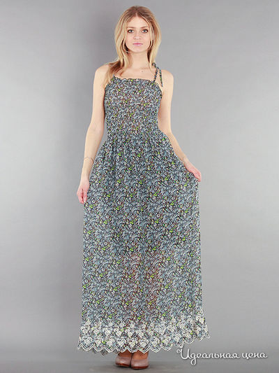 Сарафан Kristina, цвет цвет мультиколор / зеленый