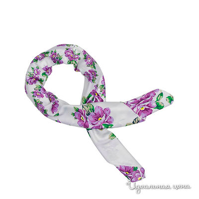 Платок Sabellino, цвет цвет белый / сиреневый / зеленый