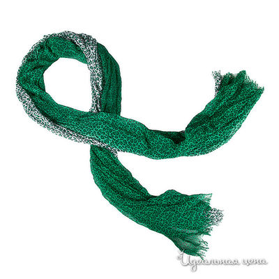 Палантин Sabellino, цвет цвет зеленый / белый / черный