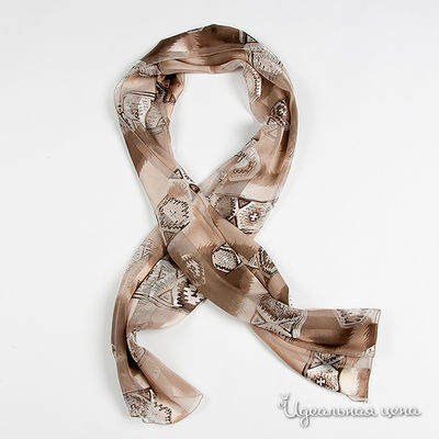 Шарф Marc Rozier, цвет цвет коричневый / бежевый / белый