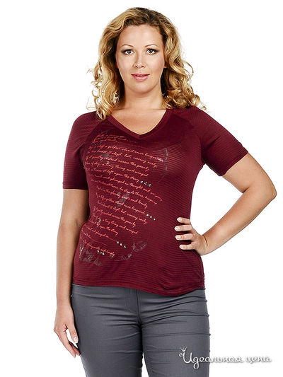 Футболка Natura, цвет цвет бордовый