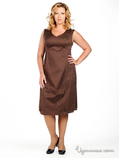 Платье Natura, цвет цвет коричневый