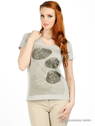 Футболка Olsen, цвет цвет серый