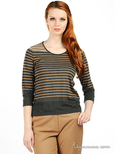 Лонгслив Olsen, цвет цвет темно-серый / коричневый