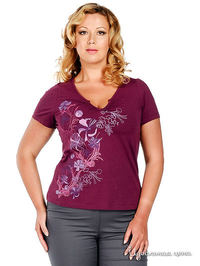 Футболка Natura, цвет цвет сливовый
