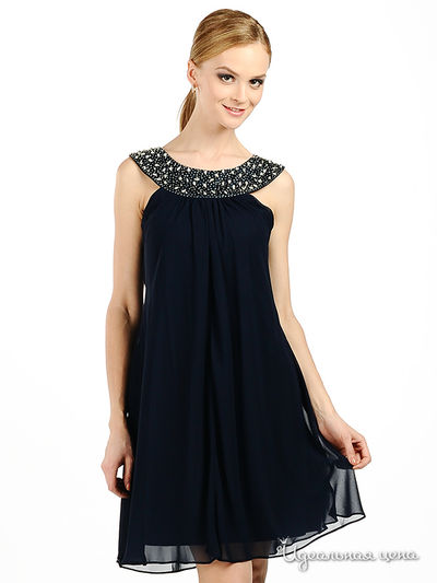 Платье JS Collection, цвет цвет темно-синий