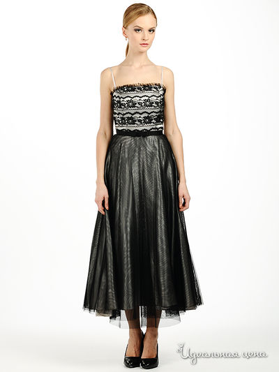 Платье JS Collection, цвет цвет черный / белый