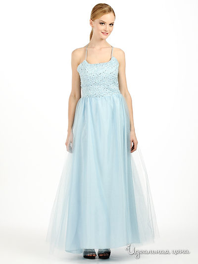 Платье JS Collection, цвет цвет голубой