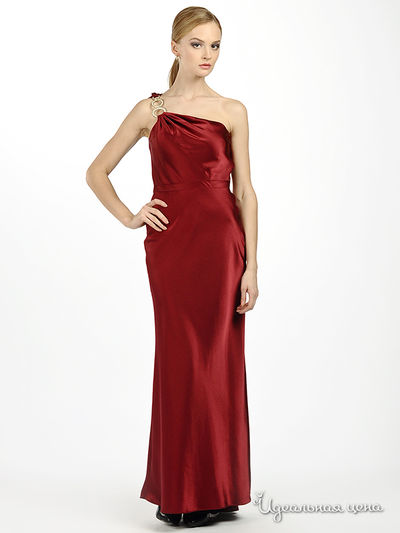 Платье JS Collection, цвет цвет бургунди