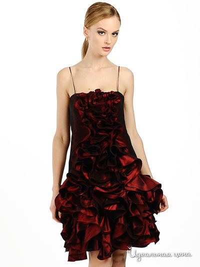 Платье JS Collection, цвет цвет бургунди