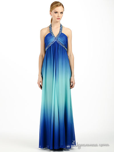 Платье JS Collection, цвет цвет бирюзовый / синий