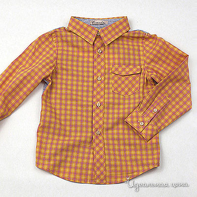 Рубашка ComusL для мальчика, цвет желтый / серый