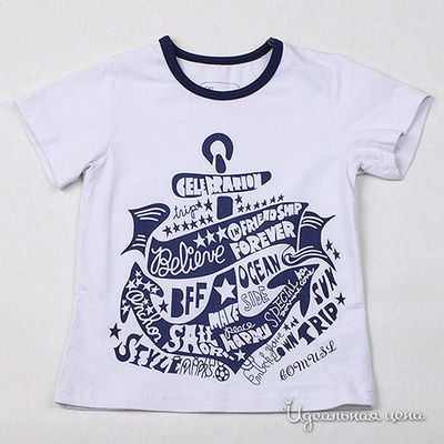 Футболка Comusl, цвет цвет белый / синий