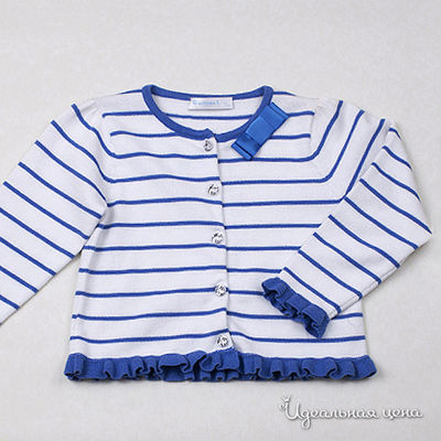 Блуза ComusL для девочки, цвет белый / голубой