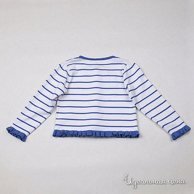 Блуза ComusL для девочки, цвет белый / голубой