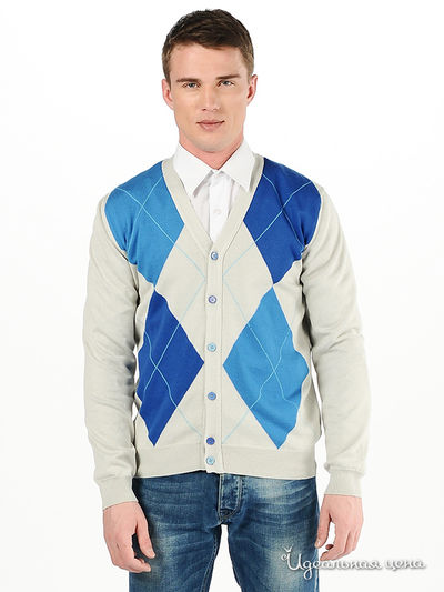 Кардиган Woollen Art, цвет цвет светло-серый / голубой