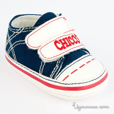 Пинетки Chicco, цвет цвет синий красный / белый