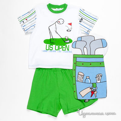 Пижама Chicco для мальчика, цвет белый / зеленый