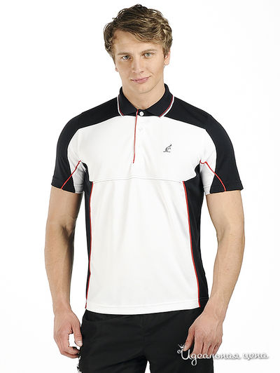 Футболка-поло Australian, цвет цвет белый / темно-синий