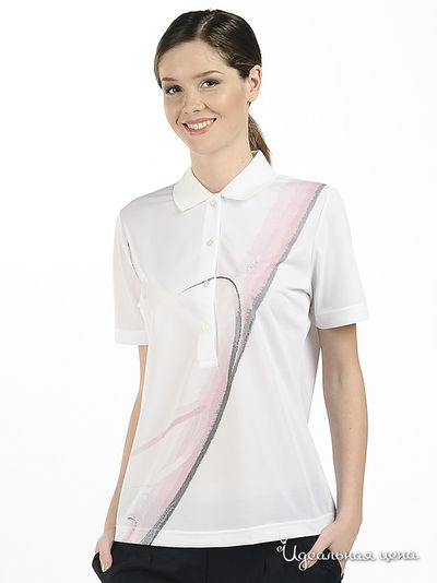 Футболка-поло Australian, цвет цвет белый / серый / розовый