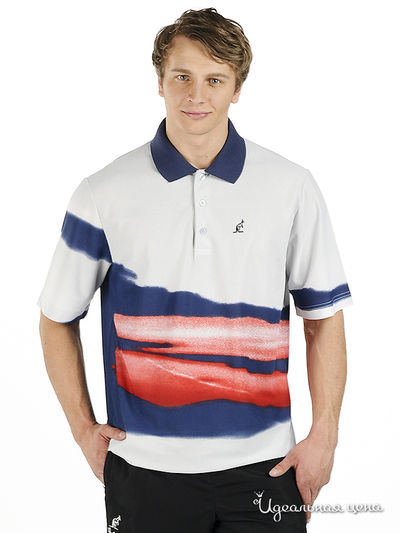Футболка-поло Australian, цвет цвет синий / красный / серый