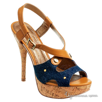 Босоножки Elche, цвет цвет синий / рыжий