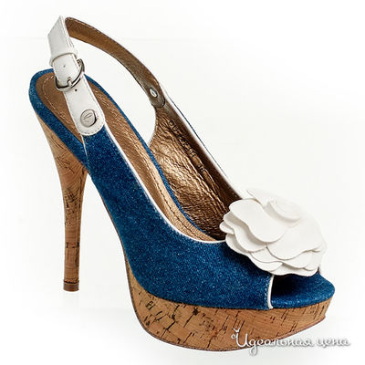 Босоножки Elche, цвет цвет синий / белый