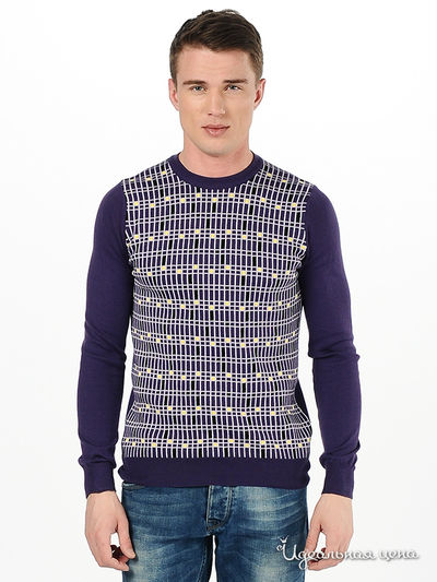 Джемпер Woollen Art, цвет цвет фиолетовый / белый