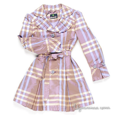 Плащ Cleverly, цвет цвет фиолетово-золотой / принт клетка