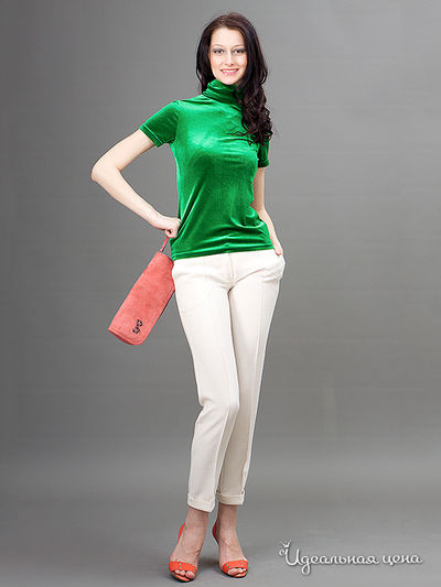 Водолазка May Be, цвет цвет зеленый