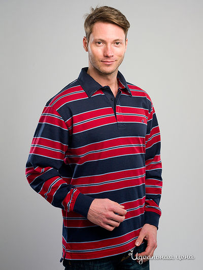 Поло Jezequel, цвет цвет темно-синий / красный