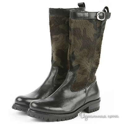 Сапоги Bouton, цвет цвет черный / камуфляж