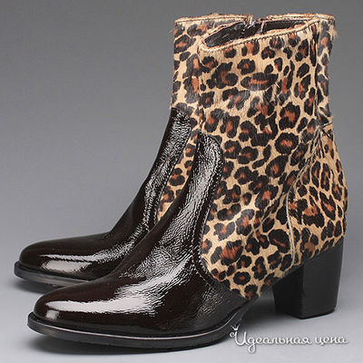 Ботильоны Bouton, цвет цвет коричневый / леопардовый