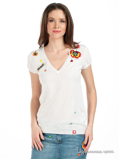 Футболка Moschino, цвет цвет белый