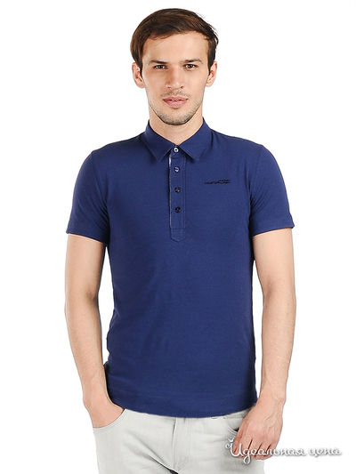 Футболка-поло Moschino, цвет цвет синий