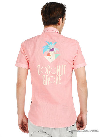 Рубашка Moschino мужская, цвет розовый