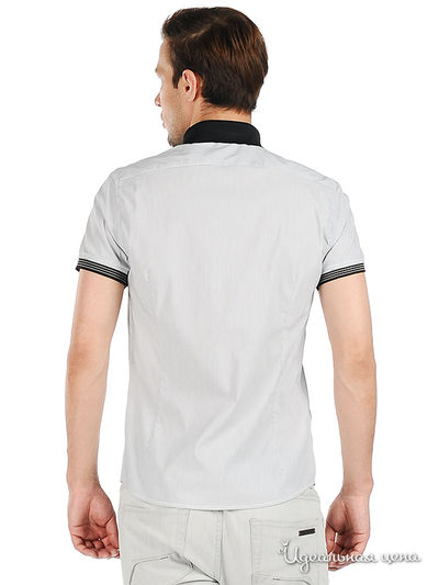 Рубашка Moschino мужская, цвет серый