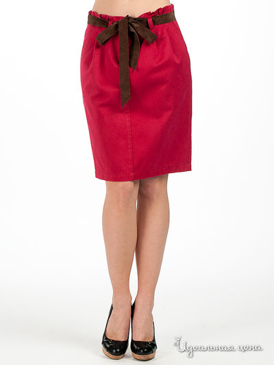 Юбка Moschino, цвет цвет бордовый