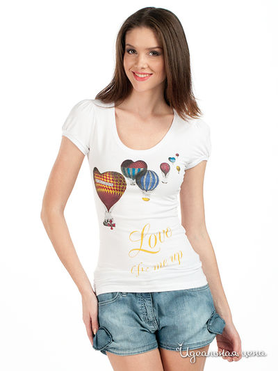 Футболка Moschino, цвет цвет белый