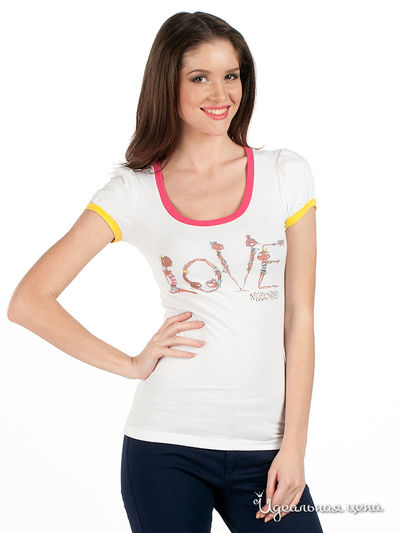 Футболка Moschino, цвет цвет белый