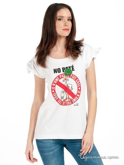 Футболка Moschino, цвет цвет белый