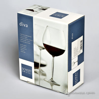 Набор фужеров Diva для красного вина 2 шт, 460 мл